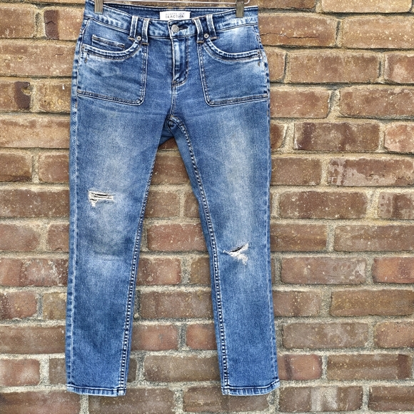 Kenneth Cole Reaction Low Rise Skinny Denim Jeans Sz 2 - Picture 1 of 9